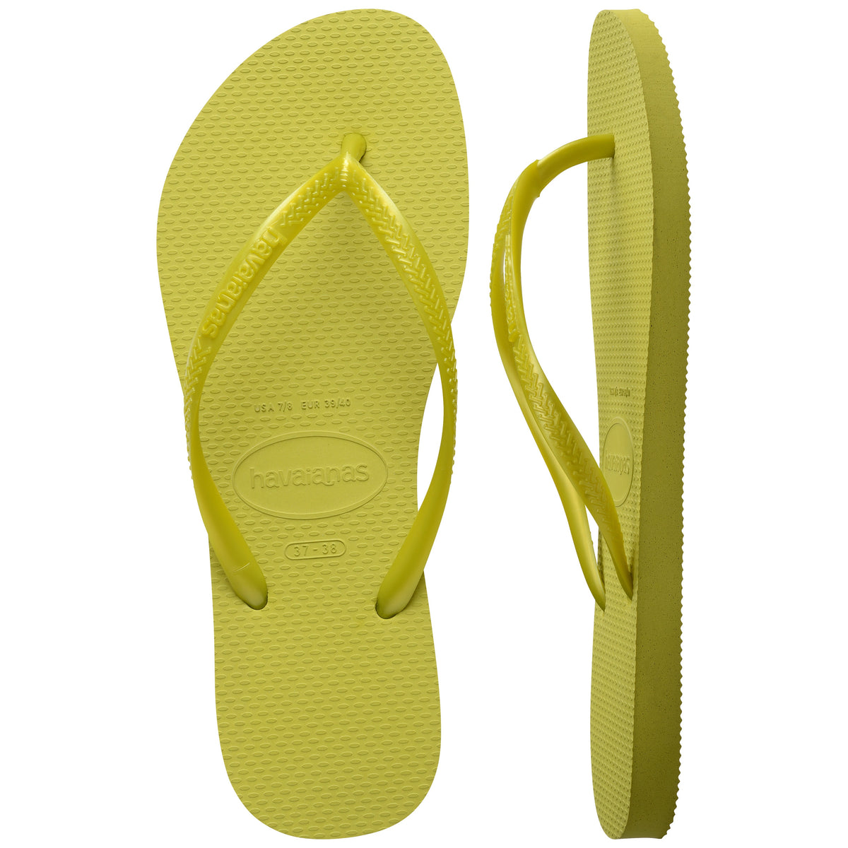 Women's Slim Flip Flops - Wild Lime