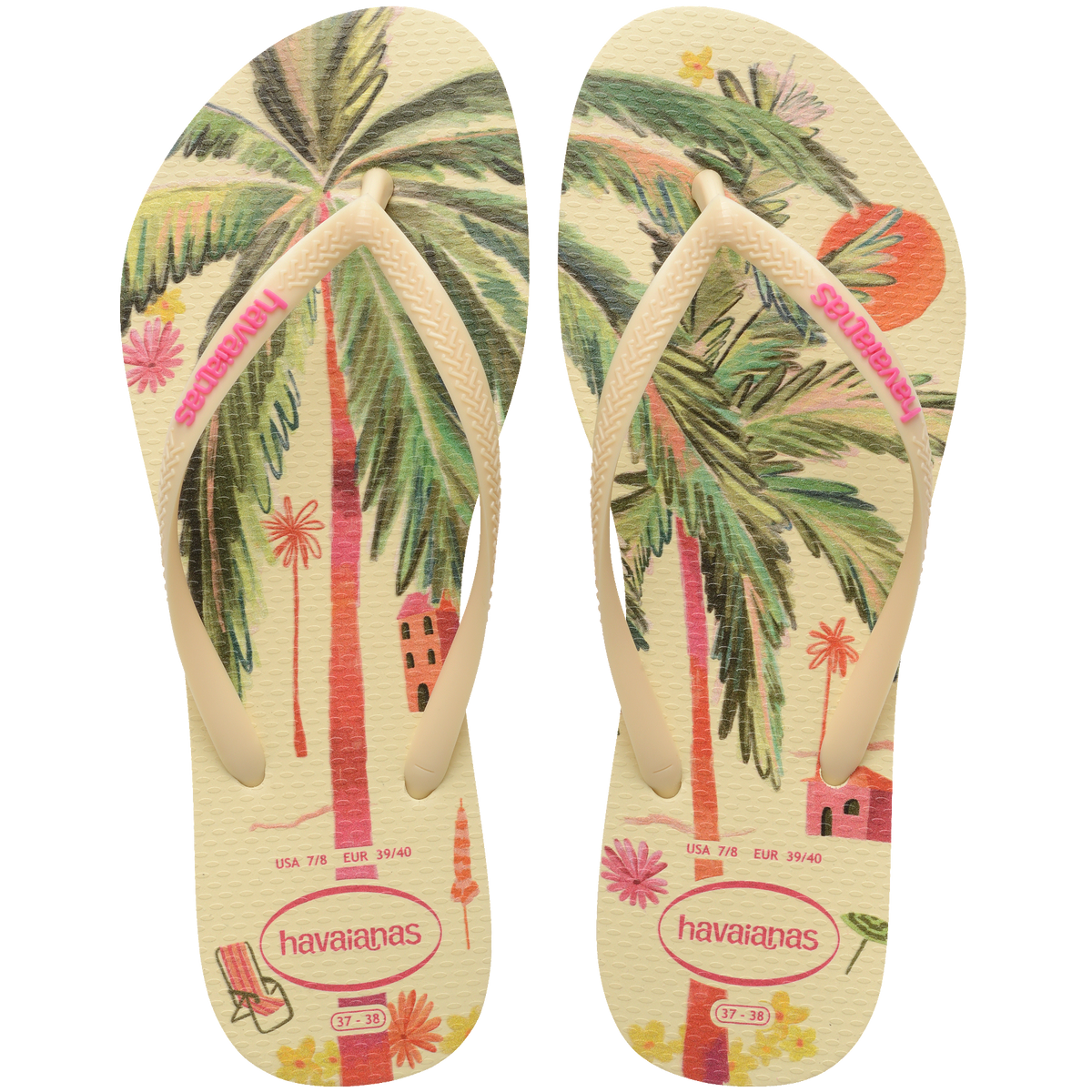 Women's Summer Bliss Slim Flip Flops - BUTTERCREAM